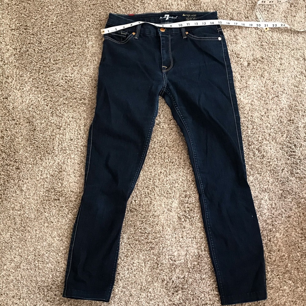 7 for all mankind high waist skinny jean size 27